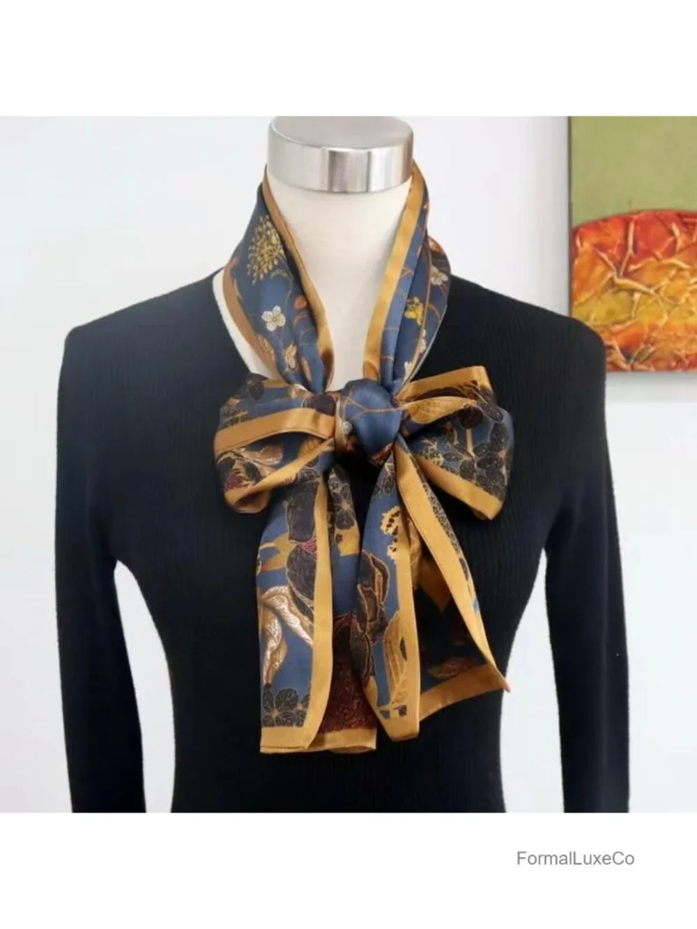 100% Mulberry Silk Long Oblong Scarf Shawl Hair Wrap Gift Packed